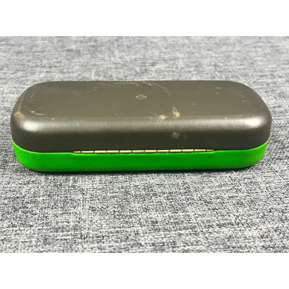 Kate Spade New York Hard Shell Glasses Case Lime Green Brown So Happy To See You
